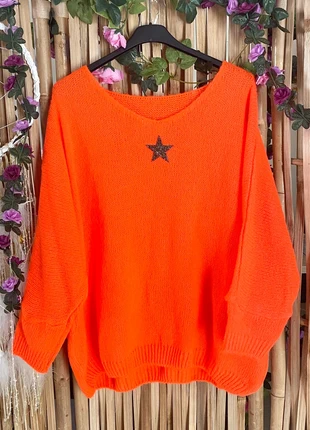 Pull orange fluo, marque: Made In Italy, état: Neuf sans étiquette, taille: XXL / 44 / 16, 25,00 €, 26,95 € Protection acheteurs (Pro) incluse