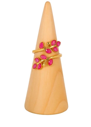 Bague femme doré rose brillant fleur en acier inoxydable ajustable, estado: Muito bom, tamanho: Ajustável, €10.00, €11.20 inclui Proteção do Comprador