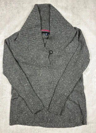 Tommy Hilfiger – Pull Gris Moucheté • Col Châle • Taille L/XL • Style Cozy Premium, marque: Tommy Hilfiger, état: Très bon état, taille: L / 40 / 12, 6,00 €, 7,00 € Protection acheteurs incluse