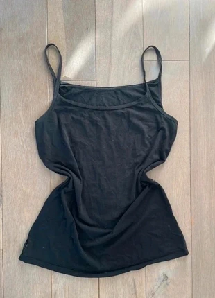 Basic Black Tank Strap Top Y2K Cool, merk: Vintage Dressing, staat: Goed, maat: M / 38 / 10, € 1,50, € 2,28 inclusief Kopersbescherming