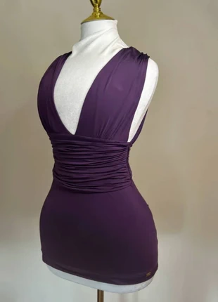 Miss Sixty purple strapless backless top/dress, brand: Miss Sixty, condition: New without tags, size: 2 / XS, $28.25, $30.36 includes Buyer Protection