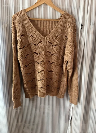 Pull ajouré camel, marque: Made In Italy, état: Très bon état, taille: Taille unique, 12,00 €, 13,30 € Protection acheteurs incluse