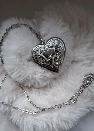 Kette Halskette Boho Ethno Vintage Gothic Rock Y2k Punk Alternativ Herz Fledermaus Vampir Foto, brand: Alternative, condizioni: Ottime, €7.00, €8.05 include la Protezione acquisti