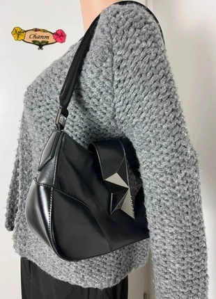 Sac à main Thierry Mugler en cuire noir - Taille qu’unique, brand: Thierry Mugler, condition: Very good, €56.70, €60.24 includes Buyer Protection