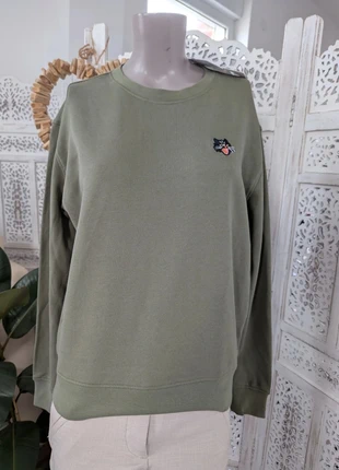 Sweat kaki A-dam – Coton bio certifié GOTS – Taille S – Détail chat brodé B10, marke: Adam, zustand: Neu, mit Etikett, größe: S / 36 / 8, 29,99 €, 32,19 € beinhaltet Vinted-Käuferschutz Pro