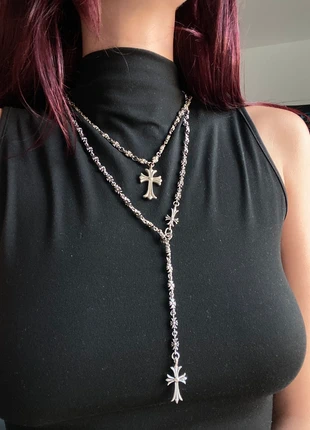 necklace type chrome hearts inspired, marque: CHROME, état: Très bon état, 20,00 €, 21,70 € Protection acheteurs incluse