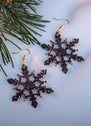 Boucles d'oreilles flocon de neige, marque: sans marque, état: Neuf avec étiquette, 3,00 €, 3,85 € Protection acheteurs incluse