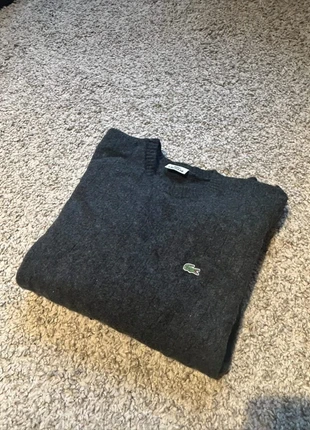 Pull Lacoste gris anthracite col rond taille XXL (7) logo crocodile brodé, marca: Lacoste, estado: Muy bueno, tamaño: XXL, 34,99 €, 37,44 € Protección al comprador incluida