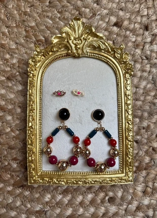 Boucles d’oreilles Promod – Multicolores & dorées, brand: Promod, condition: Very good, €8.00, €9.10 includes Buyer Protection