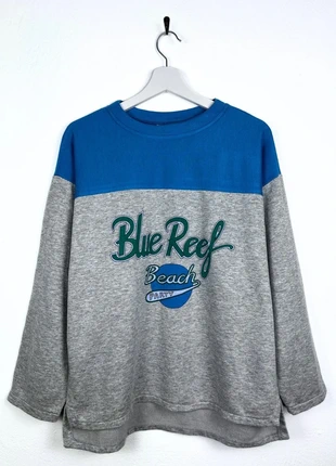 Italian Stefanel Colorblock Sweatshirt Retro 90s Blue/Grey Unisex, brand: Stefanel, condizioni: Ottime, taglia: M, €18.99, €20.64 include la Protezione acquisti