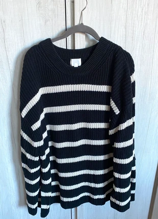 🖤pullover oversized H&M righe in cotone🖤, brand: H&M, condizioni: Ottime, taglia: L / IT 44 / EU 40, €20.00, €21.70 include la Protezione acquisti
