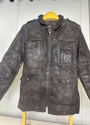 Chaqueta Marrón Vintage de Cuero Real | Estilo Retro Oversize 80s Talla, brand: Real Leather, condizioni: Ottime, taglia: L, €35.00, €37.45 include la Protezione acquisti