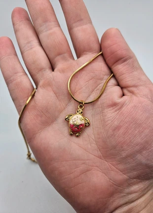 Stainless steel rode schildpad ketting, merk: Boutiek, staat: Nieuw zonder prijskaartje, € 5,95, € 6,95 inclusief Kopersbescherming Pro