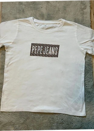 T-shirt Pepe Jeans blanc – Imprimé fleuri – Taille L, marque: Pepe Jeans, état: Très bon état, taille: L / 40 / 12, 6,99 €, 8,04 € Protection acheteurs incluse