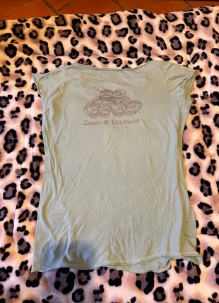 Tee shirt Tunisien bleu vert Zadig & Voltaire, brand: Zadig & Voltaire, condition: Very good, size: S / 36 / 8, €15.00, €16.45 includes Buyer Protection
