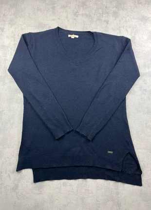 Pull Barbour bleu foncé 100% lain col v - L, marke: Barbour, zustand: Sehr gut, größe: L / 40 / 12, 25,00 €, 26,95 € inklusive Vinted-Käuferschutz