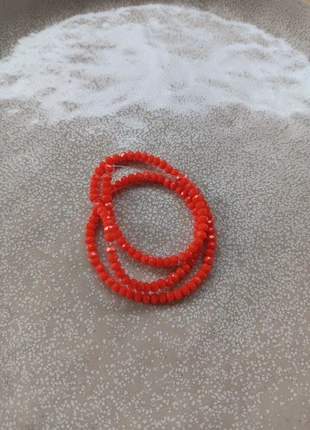 Fil de perles rondelles à facettes rouge/orange 3x2mm - VPROU5-6, condition: New with tags, €1.50, €2.28 includes Buyer Protection Pro