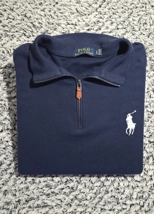 Half zip 1/4 zip col camionneur Ralph Lauren | Bleu Marine | Taille L | Très bon état 100% coton, marque: Ralph Lauren, état: Très bon état, taille: L, 50,00 €, 53,20 € Protection acheteurs incluse