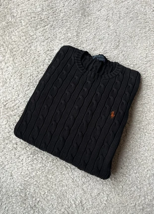 Pull Ralph Lauren Torsadé Col Rond Noir, marque: Ralph Lauren, état: Très bon état, taille: M / 38 / 10, 49,00 €, 52,15 € Protection acheteurs (Pro) incluse