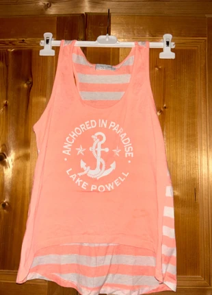 T-shirt à rayures rose blanc style bateau, marque: coconut creen, état: Bon état, taille: M / 38 / 10, 1,00 €, 1,75 € Protection acheteurs incluse