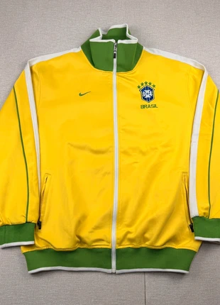 Veste jacket Nike Brésil entraînement 2010 jaune | Taille XL, marke: Nike, zustand: Sehr gut, größe: XL, 70,00 €, 74,20 € beinhaltet Vinted-Käuferschutz Pro