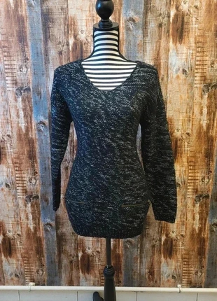 Magnifique Pull long noir et blanc New Look Knitwear – Taille S – 100% Acrylique, brand: New Look, condition: Very good, size: S / 36 / 8, €11.99, €13.29 includes Buyer Protection