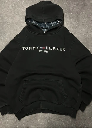 Sweat à capuche Tommy Hilfiger – Noir – Taille XXL, brand: Tommy Hilfiger, condizioni: Ottime, taglia: XXL, €29.90, €32.10 include la Protezione acquisti