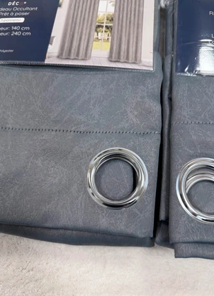 Lot de deux rideaux, staat: Nieuw met prijskaartje, maat: 200 cm - 249 cm, € 22,90, € 24,75 inclusief Kopersbescherming