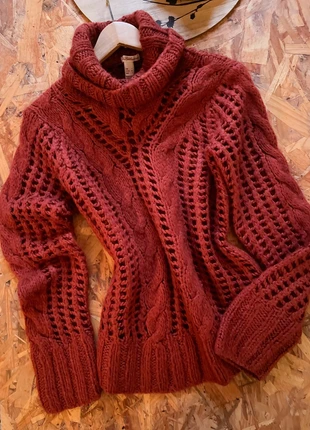 Vintage Mango sweater brick color turtleneck M, marca: Mango, estado: Muy bueno, tamaño: M / 38 / 10, 6,00 €, 7,00 € Protección al comprador incluida