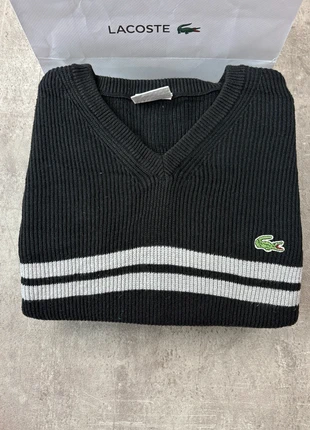 Pull col VV lacoste unies noir logo brodé taille XXL homme / KZ179, marke: Lacoste, zustand: Sehr gut, größe: XXL, 34,90 €, 37,35 € inklusive Vinted-Käuferschutz