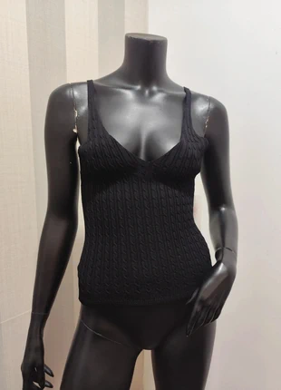 Top negro hilo tirantes TU, marque: italy, état: Neuf avec étiquette, taille: Taille unique, 14,90 €, 16,35 € Protection acheteurs incluse