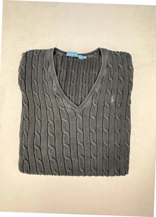 ralph lauren pull noir torsadé col v coton logo ton sur ton femme taille S élégant chic “274”, marque: Ralph Lauren, état: Très bon état, taille: S / 36 / 8, 32,00 €, 34,30 € Protection acheteurs (Pro) incluse