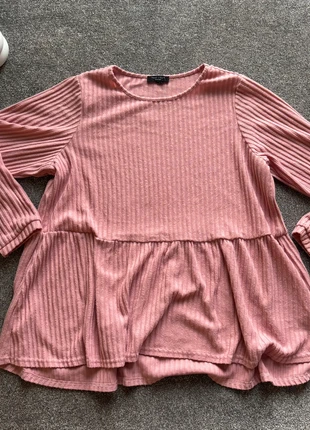Pink long sleeve peplum top, Newlook, size 24, very good condition, brand: New Look, condition: Very good, size: XXL / UK 24-26, £3.00, £3.85 includes Buyer Protection