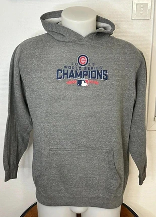 👕 Hoodie gris MLB Chicago Cubs – Champions 2016, brand: Athletics, condition: Very good, size: S, €15.00, €16.45 includes Buyer Protection Pro
