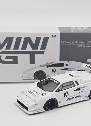 Mini gt 2024 Lamborghini Countach LB-Works White Tokyo Auto Salon, white, merk: MODEL, staat: Nieuw met prijskaartje, maat: Universeel, € 14,99, € 16,44 inclusief Kopersbescherming Pro