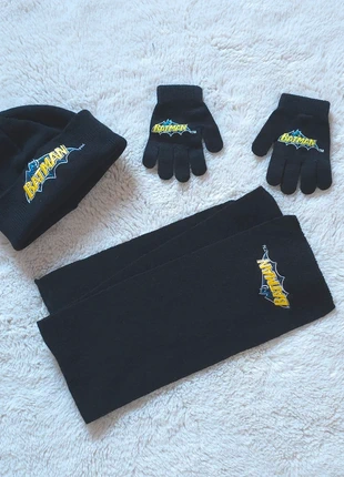 Ensemble 3 pièces batman (bonnet +écharpe +gants), brand: Batman, condition: Very good, size: One size, €10.00, €11.20 includes Buyer Protection