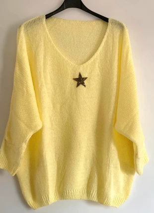 Pull jaune, marque: Made In Italy, état: Très bon état, taille: XXL / 44 / 16, 25,00 €, 26,95 € Protection acheteurs incluse