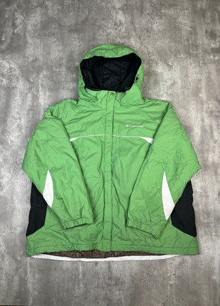 CJ45 - Veste Columbia imperméable, matelassée et doublée polaire vert clair à capuche - Taille 3XL, marca: Columbia, estado: Muito bom, tamanho: XXXL / 46 / 18, €24.99, €26.94 inclui Proteção do Comprador Pro