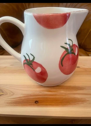 🍅 Jarra de cerámica con diseño de tomates, brand: Local, condizioni: Ottime, €5.00, €5.95 include la Protezione acquisti
