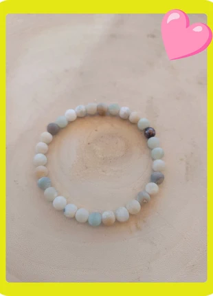 Bracelet en pierre d'amazonite, merk: créa 'Dolce, staat: Nieuw zonder prijskaartje, € 9,90, € 11,10 inclusief Kopersbescherming