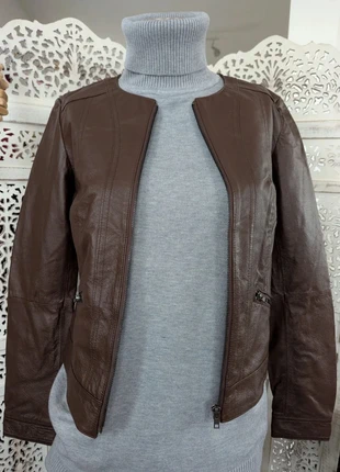 Perfecto femme en cuir marron foncé – Jacqs Leather – Taille S – Réf. Adonie, marque: jacqs leather, état: Très bon état, taille: S / 36 / 8, 49,99 €, 53,19 € Protection acheteurs (Pro) incluse