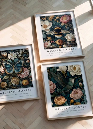Set of 3 William Morris A3 Art Wall Prints Posters | Butterfly Bee Hummingbird Floral Botanical, brand: William Morris, condition: New with tags, £13.00, £14.35 includes Buyer Protection