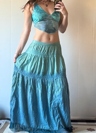 Maxi skirt + shirt + beads, brand: Paralel, condition: Very good, size: 8 / M, $25.00, $26.95 includes Buyer Protection