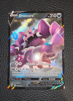Drascore V 106/185, marque: Pokémon, état: Très bon état, 3,00 €, 3,85 € Protection acheteurs (Pro) incluse