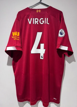 Liverpool 2019/20 home football shirt #4 Virgil Van Dijk, brand: New Balance, condition: Very good, size: XL, £45.00, £47.95 includes Buyer Protection