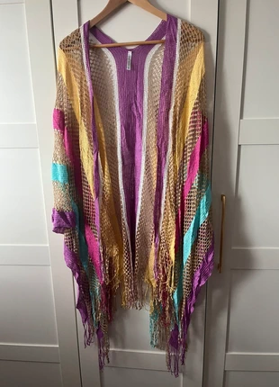 Boho multi-coloured kimono cardigan, état: Très bon état, taille: Taille unique, 5,00 €, 5,95 € Protection acheteurs incluse