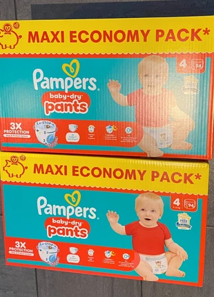 2 cartons lot de 188 couches culottes Pampers baby-dry pants Taille 4 T4, brand: Pampers, condition: New with tags, size: 9–20 kg | 20–44 lb, €40.00, €42.70 includes Buyer Protection Pro