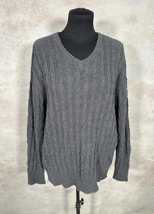 Pull Torsadé Vintage Cable Knit Hiver st john's bay gris torsadé col en v chaud ample taille L, marca: Vintage Dressing, estado: Muy bueno, tamaño: L / 40 / 12, 12,00 €, 13,30 € Protección al comprador Pro incluida