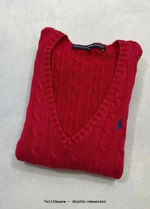 Pull Torsadé col en V Polo Ralph Lauren 100% Coton Pull tressé - Taille M /723R, marke: Ralph Lauren, zustand: Sehr gut, größe: M / 38 / 10, 49,00 €, 52,15 € beinhaltet Vinted-Käuferschutz Pro