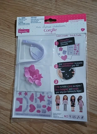 Decochics roses corolle à customiser neuf, marca: Corolle, estado: Novo com etiquetas, tamanho: 5 anos / 110 cm, €3.50, €4.38 inclui Proteção do Comprador